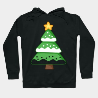 Christmas Tree With Snow Hoodie